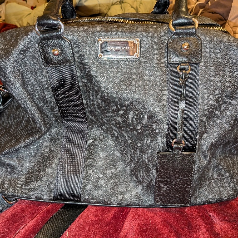 Michael Kors Black Monogram Travel Bag